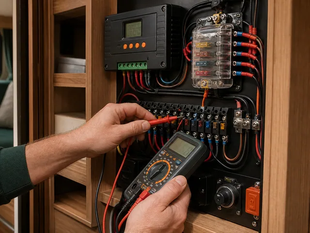 Testing a motorhome electrical and solar system