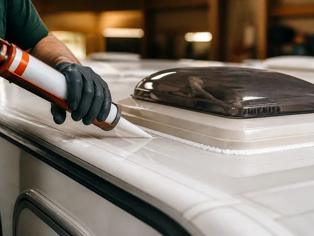 Resealing a motorhome roof vent